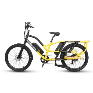 Electric Cargo Bike Long Tail Family Ebike 48V 500W Fat Tire E Family Cargo Long Tail Bike