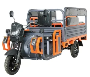 Electric Cargo Trike Three Wheel Vehicle 1500W Motor 72V Battery Foldable Seat for Urban Delivery Service