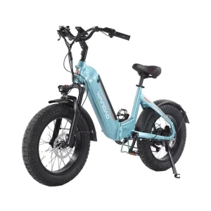 Electric City Bike 20 Inch 1000W Rear Hub 48V Integrated Lithium Fat Tire Aluminum Alloy Foldable 50KMH