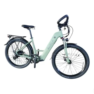 Electric City Bike 250W 26in Lithium Battery Rear Hub Motor Women’s Hybrid Ebike with Aluminum Alloy Frame