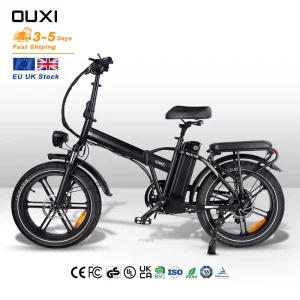 Electric City Bike V9 Fat Tire Bicycle 250W Electric Folding Bike Mountain E Dirt Bike