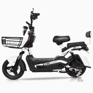 Electric City Bike with 3 Speed Brushless Motor Steel Frame Drum Brake Lithium Battery 48V Long Range 50km New