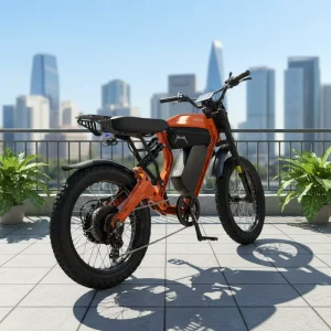 Electric Dirt Bike 1500w 52V Mountaintire Ebike Super Light Electric Fatbike
