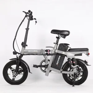 Electric Folding Bicycle 48V 20A Battery High-carbon Steel Full Suspension Electric Bike