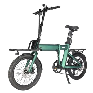 Electric Folding Bicycle Dual Battery Long Range Lightweight Portable E-Bike Durable Front and Rear Shelves OEM & ODM