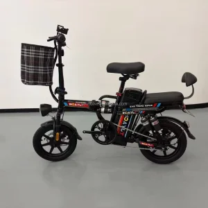 Electric Folding Bicycles with 48V 3 Speed Rear Hub Motor Carbon Steel Frame 60km Range Smart Electronic Type
