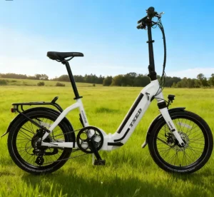 Electric Folding Bike 7 Speed Dual Motor Front Rear Disc Brake 25km h 20″ Wheel Aluminum Alloy Frame 36V 250Wh 70 80 Nm Torque