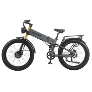 Electric Folding Bike Dual Motor MTB R5 Pro 48V30Ah Lithium Battery 7 Speed 26 Inch 4.0 Fat Tire E Bike Aluminium Alloy