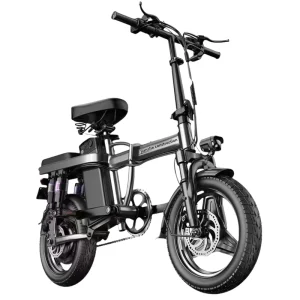 Electric Folding Bike Mini Brushless Rear Hub Motor High Carbon Steel Frame 14 inch Wheels 500W Motor Lithium Battery 25km h Max