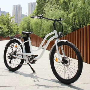 Electric Ladies Bike Bafang 250W Beach Ebike Electric Bicycle Electric Hybrid City Road Bike for Adult