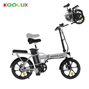 Electric Mini Folding Bike with Brushless Motor Integrated Battery 250W Power for Urban Commute or Leisurely Rides