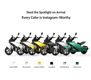 Electric Motorcycle with Fast Charging Motor Bike Electric Bicycle Long Range Lithium Battery
