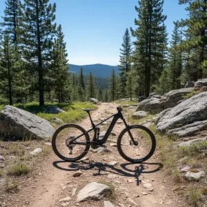 Electric Mountain Bike EM19 Soft Tail Off-road Dual Suspension Central Motor High Modulus Carbon Fiber Frame 12-Speed Lithium