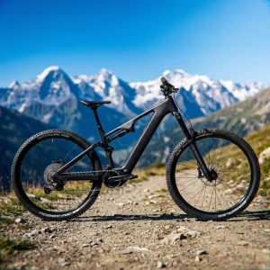 Electric Mountain Bike Full Suspension Carbon Fiber Frame Bafang M510 Mid Drive