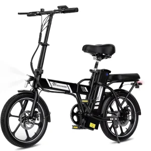 Electric Mountain Snow Off Road Bicycle 250 W 16″ Fat Tires 25 km/h 60-100 km Range 36V/48V Removable Battery Foldable