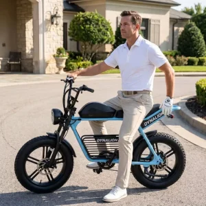 Elegant Retro Cruiser Electric Bicycle with Dual Brakes Premium Pedelec for Golf Course and Country Club Mobility