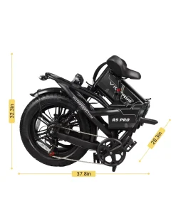 Eu Warehouse Fat Tire 20 Inch Electric Bike Full Suspension Foldable 48v55ah Battery Electric Bike 2 Seater for City
