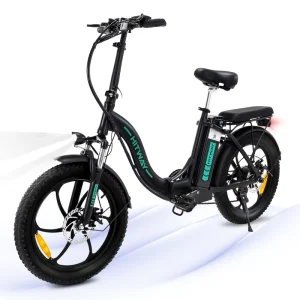 Eu Warehouse Stock Mountain Hybrid Folding Ebike Aluminum Alloy Rear Hub Motor 7 Speed 20inch Fat Tire Bike