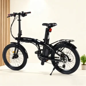 Europe Compliant Fully Electric Folding Bicycle Aluminum Alloy Frame Rear Hub Motor 7 Speed Lithium Battery EPAC