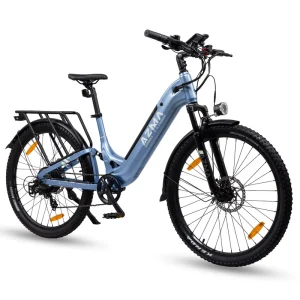 European Overseas Warehouses 27.5” Electric Mountain Bike Brushless Rear Hub 48V Lithium Battery 8-Speed City Bike Commute
