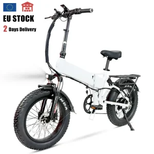 European Stock Foldable Electric Bike 48V 13Ah 250W 20 Inch Fat Tire Folding E Bike for Men