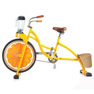 Exi Beach Cruiser Bicycle Advertising Orange Juice Fruit Blender Smoothie Bicycle Commercial Juicer