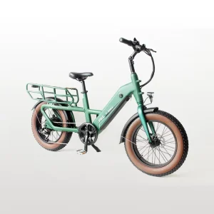 Extended Rear Rack Family City Ebike Front Shock 20 Inch Electric Cargo Bike for Long Range Delivery Food