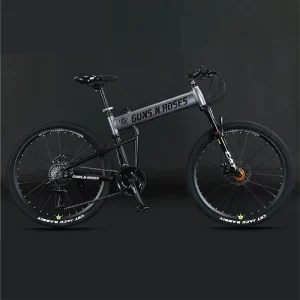 F05 Factory Dual Shock Absorber 30 Speed Bicycle Men’s Off-road Mountain Bike 26 Inch Aluminum Alloy Folding Bicycle