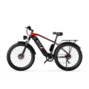 Popular Design F26 26-Inch Full-Suspension Electric Hybrid Bicycle, 20Ah 48V 250W × 2, Fat Tires, Adult, Free Shipping