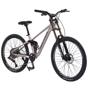 Factory Aluminum Alloy 27.5/26 Inch Soft Tail Mountain Bike Adult Men’s 11-speed Fork Suspension 200KG Load Capacity