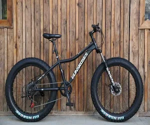 Factory Custom 26 Inch Fat Tyre Bicycle Snow Mountain Bike 26″ Three Blade Spoke Black Color 27.5″ 21 Speed Steel Mountain Bike