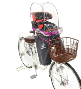 Factory Custom Logo Breathable Waterproof Foldable Bicycle Child Seat Canopy Cover for Road Bicycles