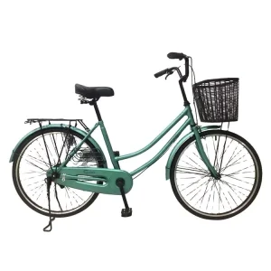 Factory Customized Style 24 Inch Single Speed Road Bike for Women Lady’s Steel Urban Bicycle with Aluminum Alloy Rims