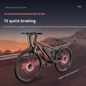 Factory Direct 26 Inch Power Assisted Electric Mountain Bike Youth Vehicle 48v 350w Lithium Battery 21 Speed Off Road Sports