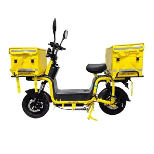 Factory Direct 800W 60V Electric Cargo Delivery Bike Front Hub Motor Steel 60V Battery for Food Delivery Solar