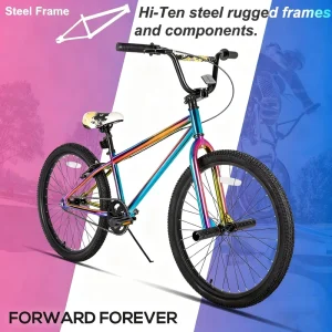 Factory Direct Available Multiple Colors Beginner-Level Riders BMX Bike Racing 24/26in Carbon Fibre Frame Hydraulic Disc Brakes