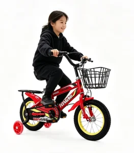Factory Direct Kids Bicycle with Steel Frame Single Speed Fork Suspension and Flash Training Wheels for 2 9 Years Old