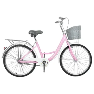 Factory Direct Sale 24 Inch Women Girl Bicycle City Bicycle Classic Ladies Woman City Bike 26 High Quality City Bicycle