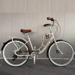 Factory Direct Sales City Bicycle 24 26 Inch Adult and Child Commuter Disc Brake 7 Speeds Steel Frame Students City Bike