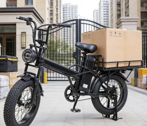 Factory Directly Customized & Shipped Electric Multifunctional Cargo Bike 48V 500W Fat Tires Rear Luggage Rack Dual Disc Brake