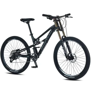 Factory Manufacture Price Men’s 26 Inch Bicycle Full Suspension Mountain Bike with Ordinary Pedal and Double V Brake
