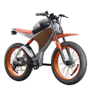 Factory Men’s Custom Color Design Motor Fat Tire Suspension Fork E Bike Electric Mountain Bike for Adult