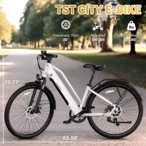 Factory Price C622 Classic 26 Inch Women’s Electric City E-Bike 36V 7.6AH Battery Sensor 7 Speed Electronic Road Bike