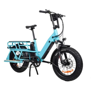 Factory Price Electric Fat Tire Bike 500W Dual Batteries 10Ah+10Ah Long Range Electric Cargo Bike