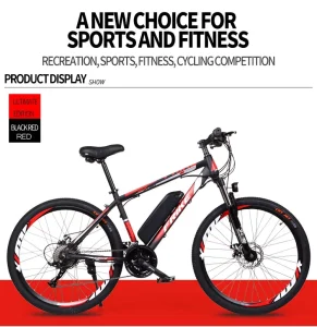 Factory Price Mountain Electric Bicycle Mtb for Men Steel/Aluminum Alloy Full Suspension 21 Speed Disc Brakes Carbon Fibre Rims