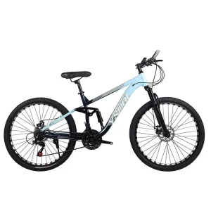 Factory Sales of White Mountain Bikes for Adults Men Women 24 29 Inch 21 Speeds Fully Shock absorbing Frame Disc Brake