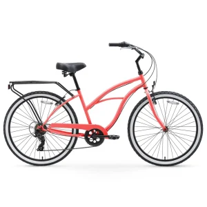 Factory Steel Frame 26*2.125″ Colorful Beach Cruiser Bike Lightweight Ladies City Cruiser 26inch Beach Bicycle for Sale