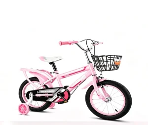 Factory Steel Kids Bicycle 12 18 Inch Pink Blue Red Unisex Training Wheels Basket for Boys and Girls