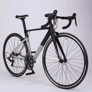 Factory Supply 16/18/22 Speed Race Gravel Bikes 6061 Aluminum Alloy Frame Carbon Fiber Front Fork V Brake Road Bicycle Bike