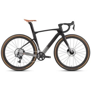 Factory Supply 700C*40C Carbon Fibre Gravel Bike Electric Wireless Gears 13 Speed Thru Axle Hydraulic Disc Brake Bicycle